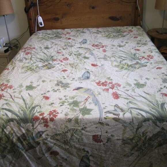 Pottery Barn Secret Garden Cotton Duvet - Full/Queen